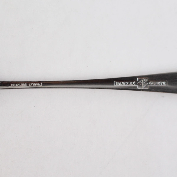 Set of 5 Barclay Geneve Oyster Bay Stainless Steel Iced Tea Spoons