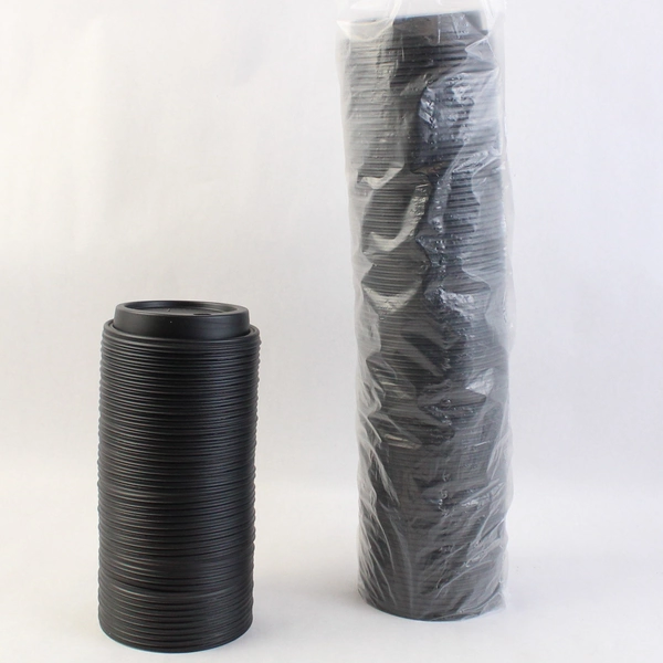 Sysco Classic Plastic Hot Cup Lids Black 10 Packs of 100 Unopened & 47 Open Pack