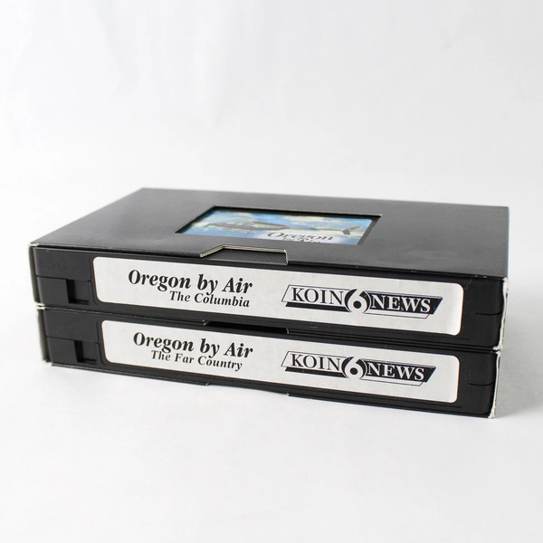 Lot of 2 Koin 6 News Oregon by Air: The Columbia The Far Country VHS Tape