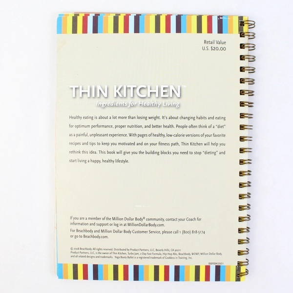 Beachbody 2008 Thin Kitchen Ingredients For Healthy Living 2008 Spiral Bound 