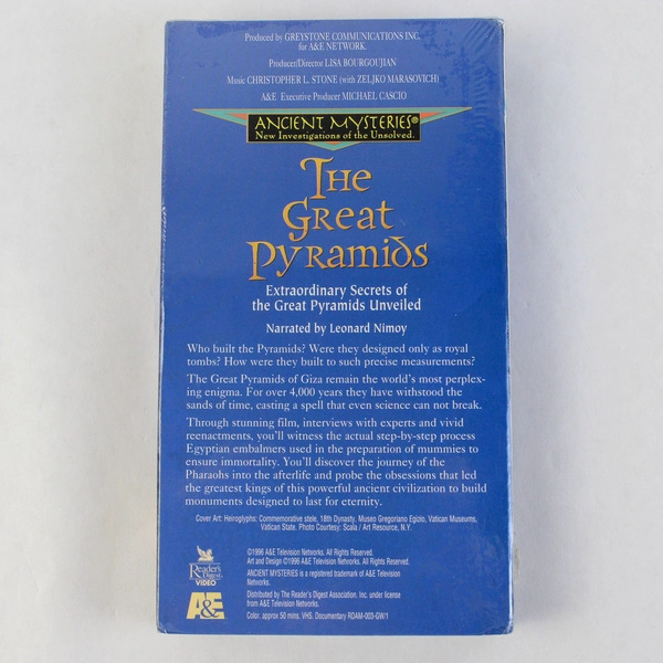 The Great Pyramids: Ancient Mysteries Series VHS New Sealed