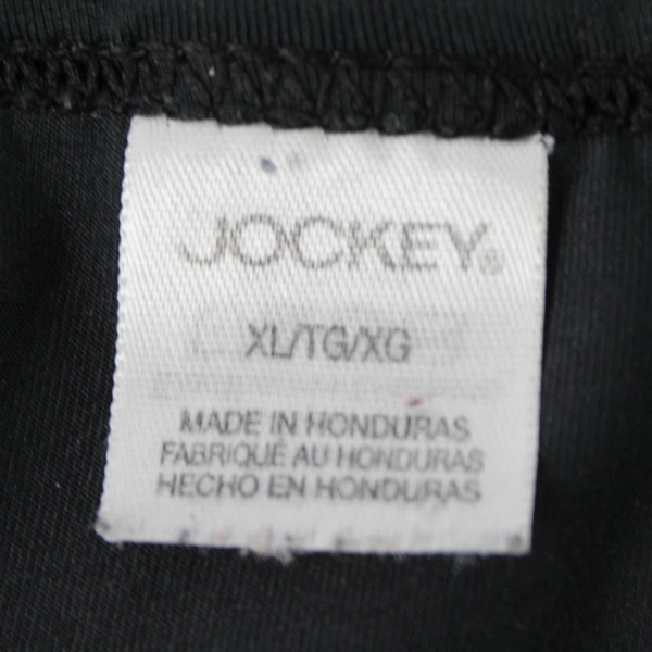 Jockey Black Plain Short Sleeve T Shirt Size XL