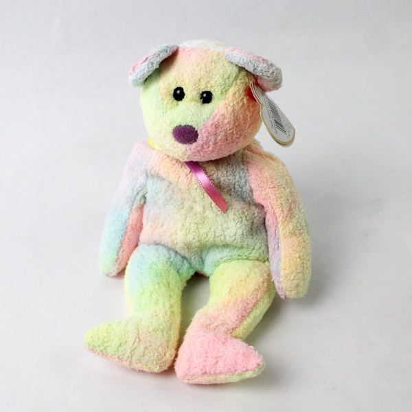 TY Beanie Baby Groovy 1999 Tie-Dyed Bear Plush Toy Doll with Tag