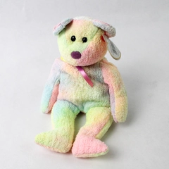TY Beanie Baby Groovy 1999 Tie-Dyed Bear Plush Toy Doll with Tag