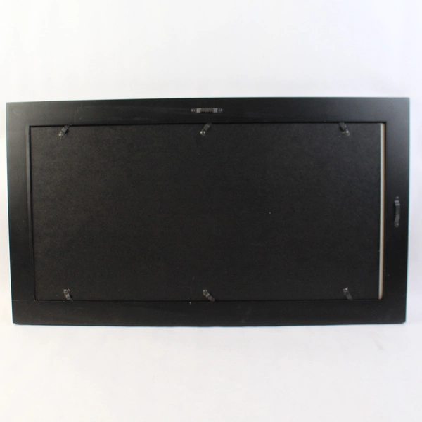 Large Rectangular 3-Picture Wall-Mounting Black Photo Frame 3.5" x 5.5"