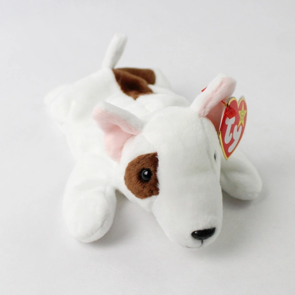 Ty Beanie Baby Butch 1999 Brown & White Dog Plush Doll Toy With Tag