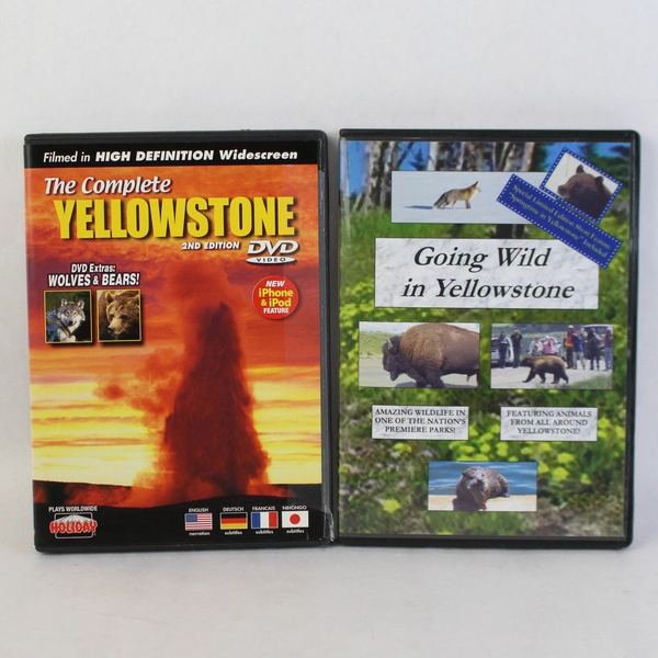 Lot of 2 DVD Yellowstone Nonfiction Going Wild