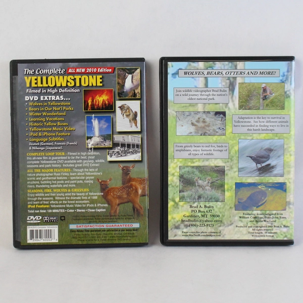 Lot of 2 DVD Yellowstone Nonfiction Going Wild
