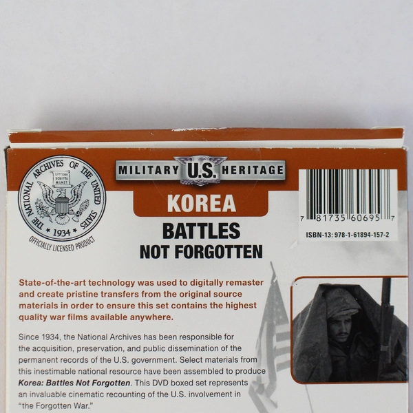 Korea: Battles Not Forgotten DVD Box Set, 2012, 4-Disc Blu-Ray