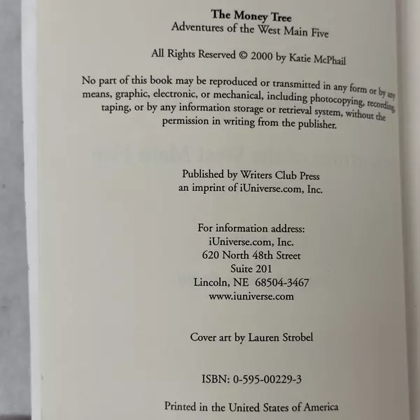The Money Tree: Adventures of the West Main Five Katie McPhail 2000 Paperback