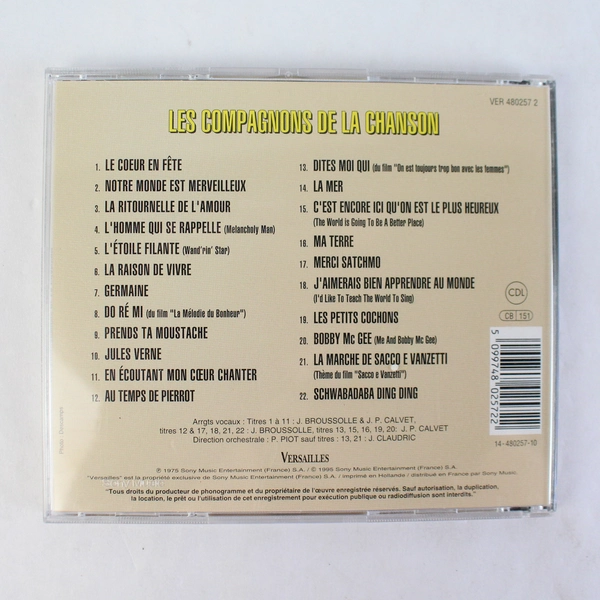 CD Les Compagnons de la Chanson French Music