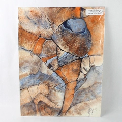 Stone Textures 2 by Arlon Gilliland Signed Original Watercolor Painting