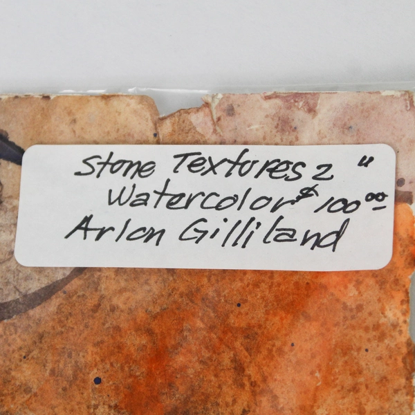 Stone Textures 2 by Arlon Gilliland Signed Original Watercolor Painting