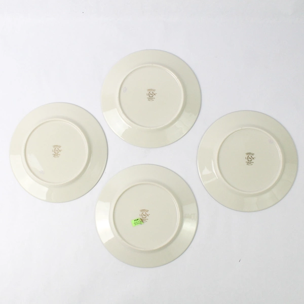 Set of 4 Lenox China Charleston Pattern Floral Bead & Butter Plates 8.25"