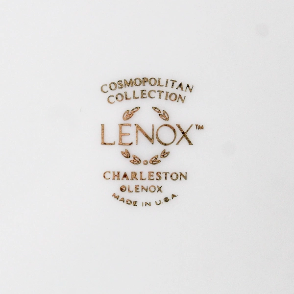 Set of 4 Lenox China Charleston Pattern Floral Bead & Butter Plates 8.25"