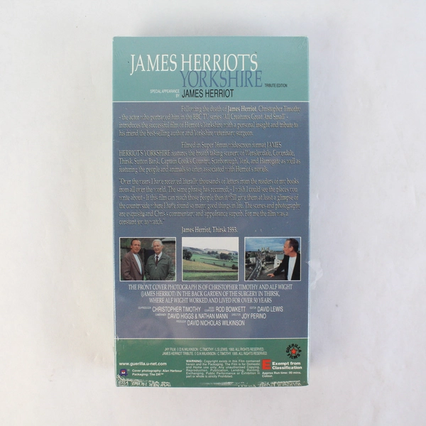 James Herriots Yorkshire VHS Tape Tribute Edition Christopher Timothy Sealed