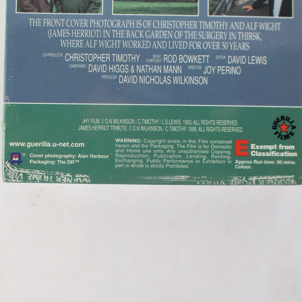 James Herriots Yorkshire VHS Tape Tribute Edition Christopher Timothy Sealed