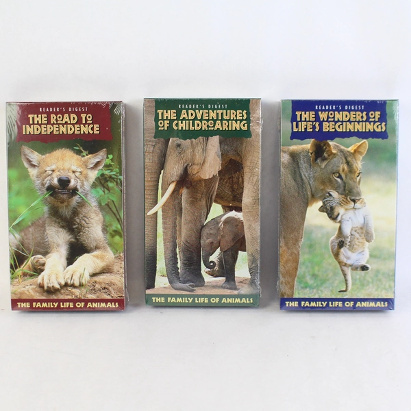Family Life of Animals VHS Tape Box Set Reader's Digest Sealed