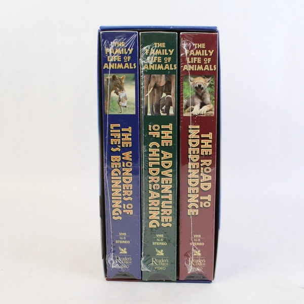Family Life of Animals VHS Tape Box Set Reader's Digest Sealed
