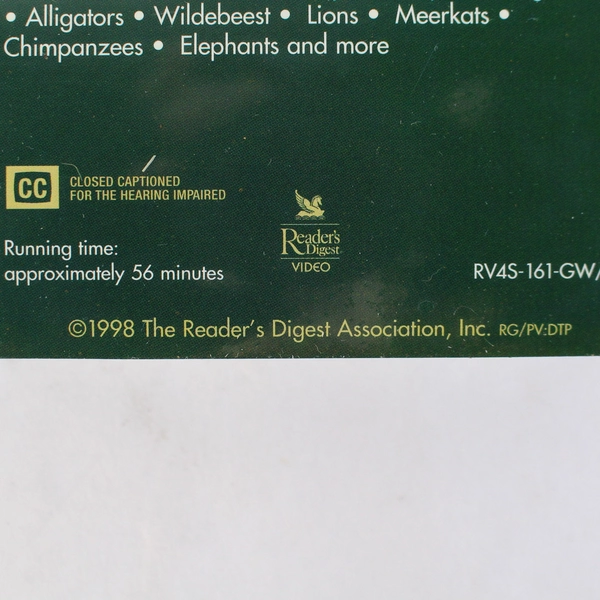 Family Life of Animals VHS Tape Box Set Reader's Digest Sealed