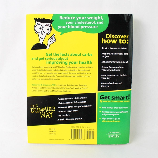 Low-Carb Dieting For Dummies Paperback, Katherine B. Chauncey, Wiley Publishing