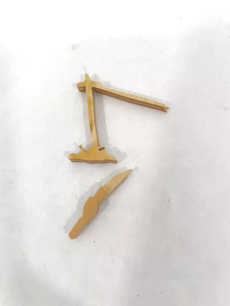 Carol McNickle Hand-Carved Balsa Wood Rustic Cabin Wall Sculpture Art