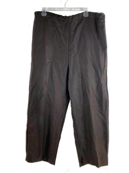 Vintage Handmade 3-Piece Women's Outfit Size 18 Vest Pants Shirt Brown Cream