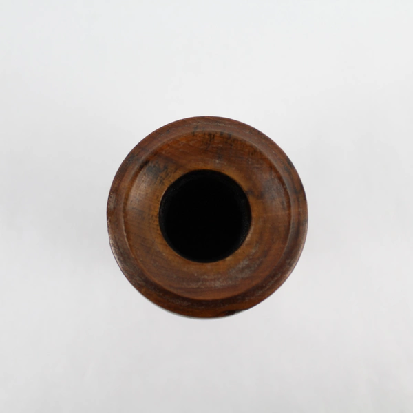 Vintage Mid Century Modern Wooden Vase 6.5" Tall Decor Planter Pre-Owned