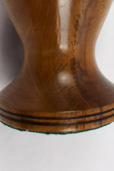 Vintage Mid Century Modern Wooden Vase 6.5" Tall Decor Planter Pre-Owned