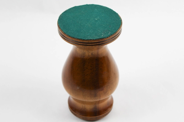 Vintage Mid Century Modern Wooden Vase 6.5" Tall Decor Planter Pre-Owned