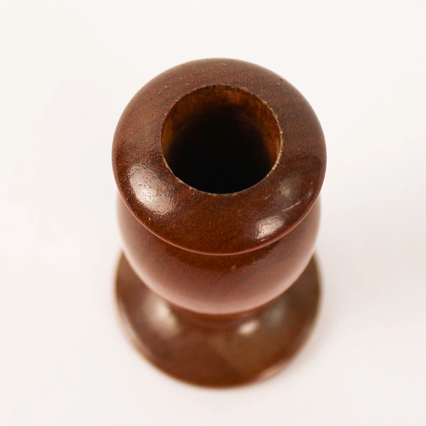 Vintage Myrtle Craft Studio Wood Candle Holder 3" Tall Grants Pass Oregon