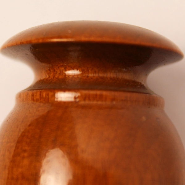 Vintage Myrtle Craft Studio Wood Candle Holder 3" Tall Grants Pass Oregon