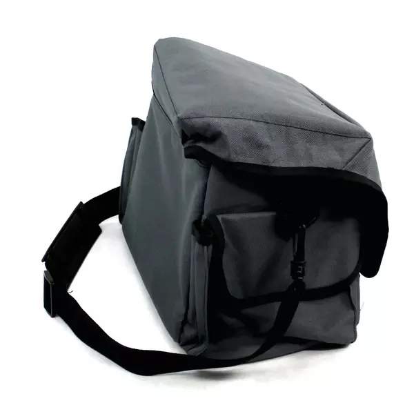 Action Bag Mfg Gray Camera Bag Removable Strap Side Pockets DSLR Case