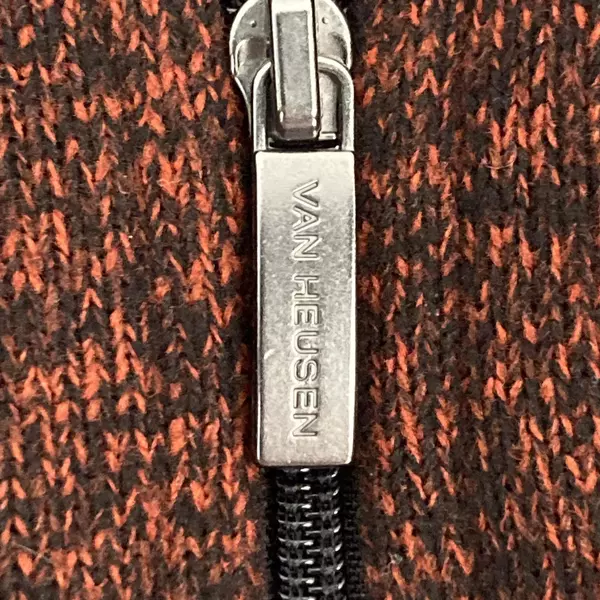 Van Heusen Flex Classic Fit Sweatshirt Men's Size XL Red Black Pullover 1/4 Zip