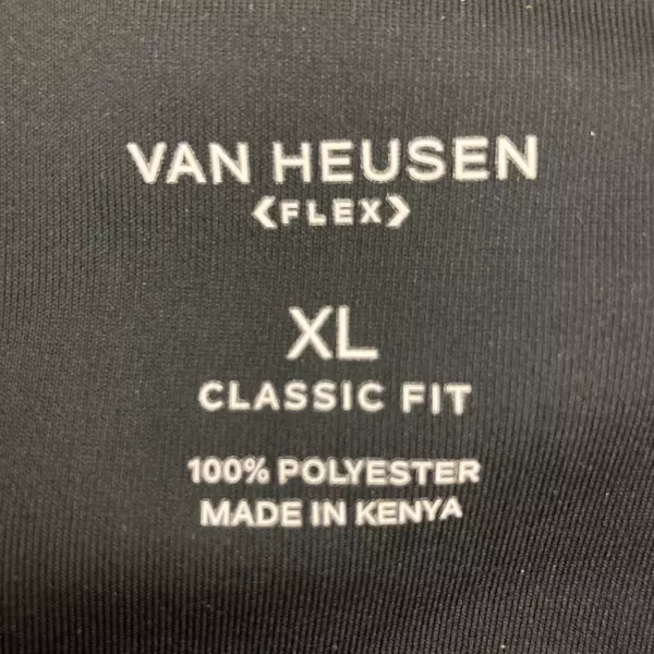 Van Heusen Flex Classic Fit Sweatshirt Men's Size XL Red Black Pullover 1/4 Zip