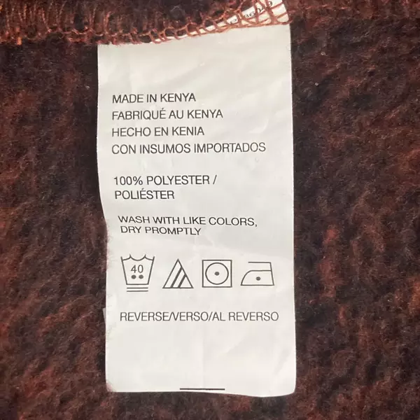 Van Heusen Flex Classic Fit Sweatshirt Men's Size XL Red Black Pullover 1/4 Zip