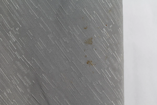 Lot of 2 Pre-Owned Gray Textured & Pink Floral Tablecloths for Crafts Sewing