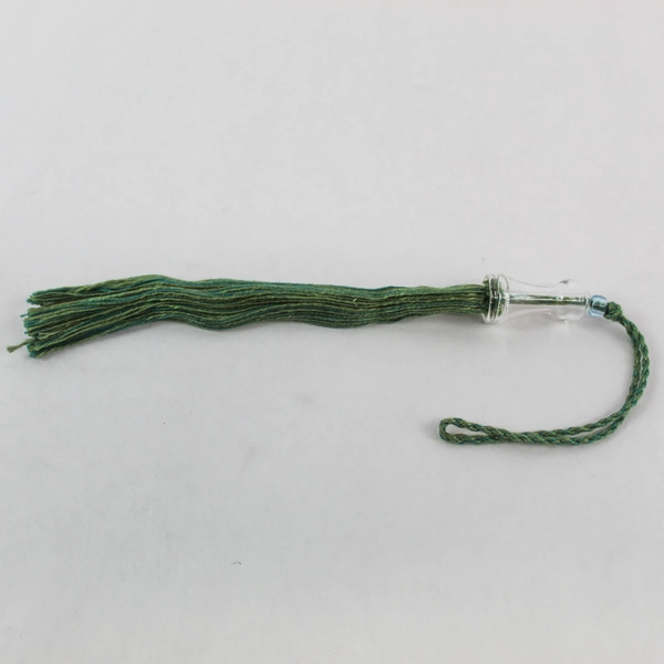 Lot of 8 Handmade Tassels by Oregon Artist Mary Rash Green Tan Teal