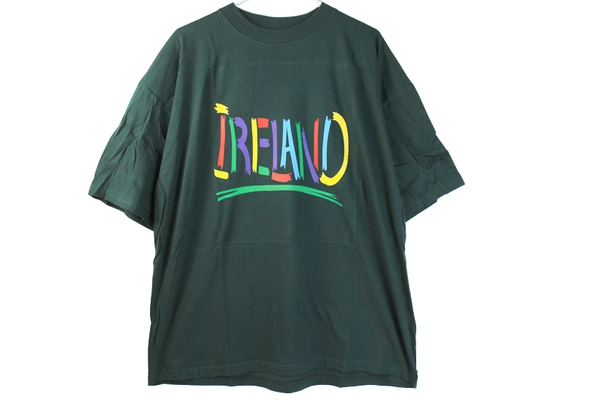 Men's XL J t's Classic Ireland Graphic T-Shirt Dark Green Cotton Tee