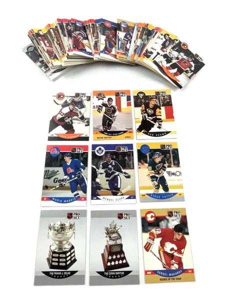 Lot of 100+ 1990 NHL Pro Set Hockey Trading Cards Wayne Gretzky Very Good