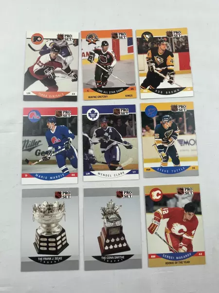 Lot of 100+ 1990 NHL Pro Set Hockey Trading Cards Wayne Gretzky Very Good