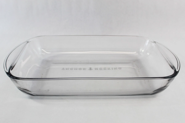 Vintage Anchor Hocking Clear Glass Baking Dish 3 Quart 24 Oven Microwave Kitchen