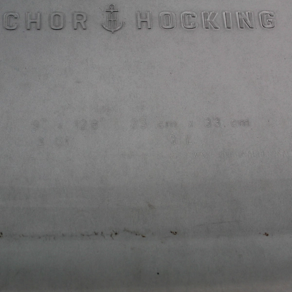 Vintage Anchor Hocking Clear Glass Baking Dish 3 Quart 24 Oven Microwave Kitchen