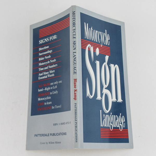 Motorcycle Sign Language Blane Kamp 1993 Third Edition Patterdale Publications