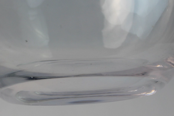 Lot of 2 The Cellar Serve Clear Glass Bowls 5.25" Diameter Elegant Decor