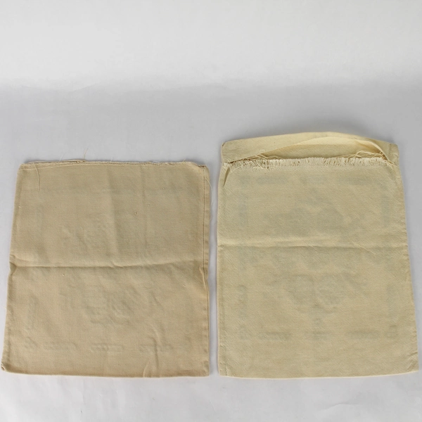 Set of 2 Handmade Beige Brown Geometric Embroidered Pillow Covers 13x12"