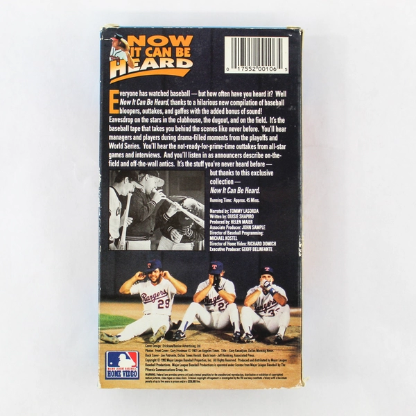 Now It Can Be Heard The Sounds Of Baseball VHS 1992 Tommy Lasorda MLB