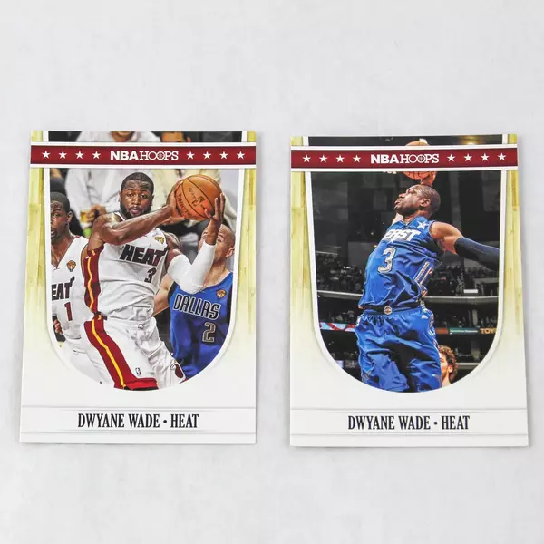 Lot of 2 Dwyane Wade 2011-2012 Panini NBA Hoops Basketball Cards Miami Heat