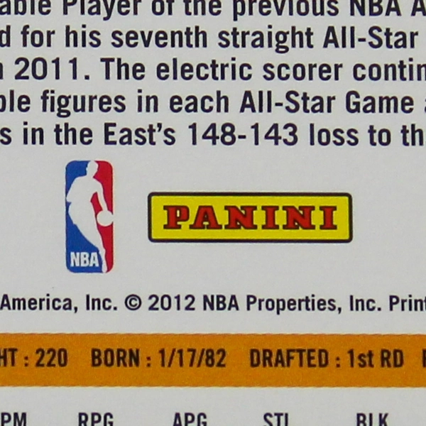 Lot of 2 Dwyane Wade 2011-2012 Panini NBA Hoops Basketball Cards Miami Heat