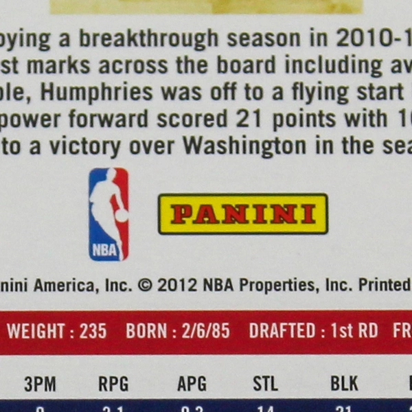 Lot of 2 2011-12 Panini NBA Hoops Basketball Cards Lamar Odom & Kris Humphries